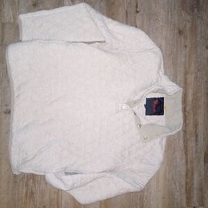 White Quilted Men's Sweatshirt